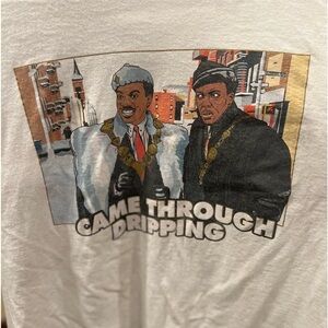 “Came through dripping” t-shirt size xl in used condition